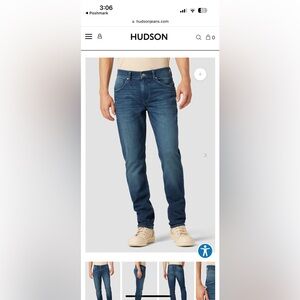 Hudson men’s Blake slim straight jeans
